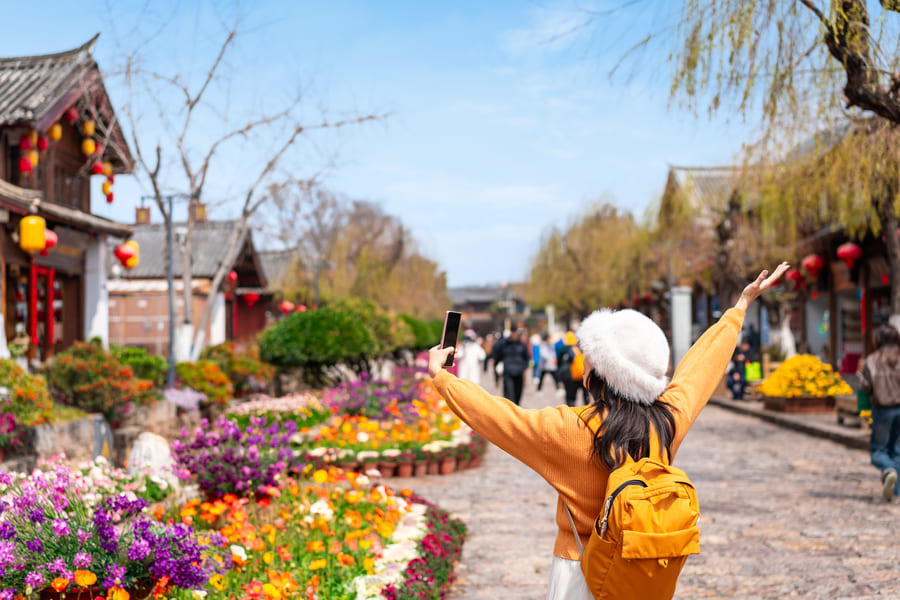 Turista en Yunnan